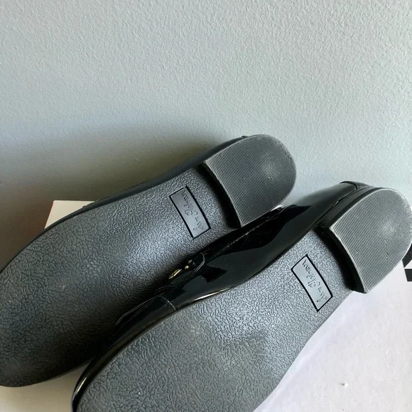 Sam Edelman Black Patent Leather Loafers with Studded Details - Picture 4 of 6